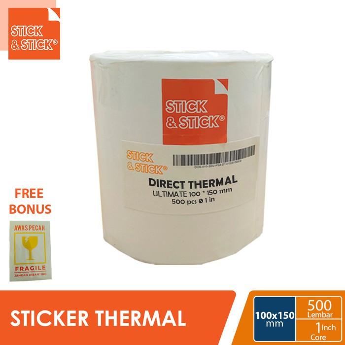 

Label Sticker Thermal Barcode 100x150 mm 500 pcs Core 1 inch
