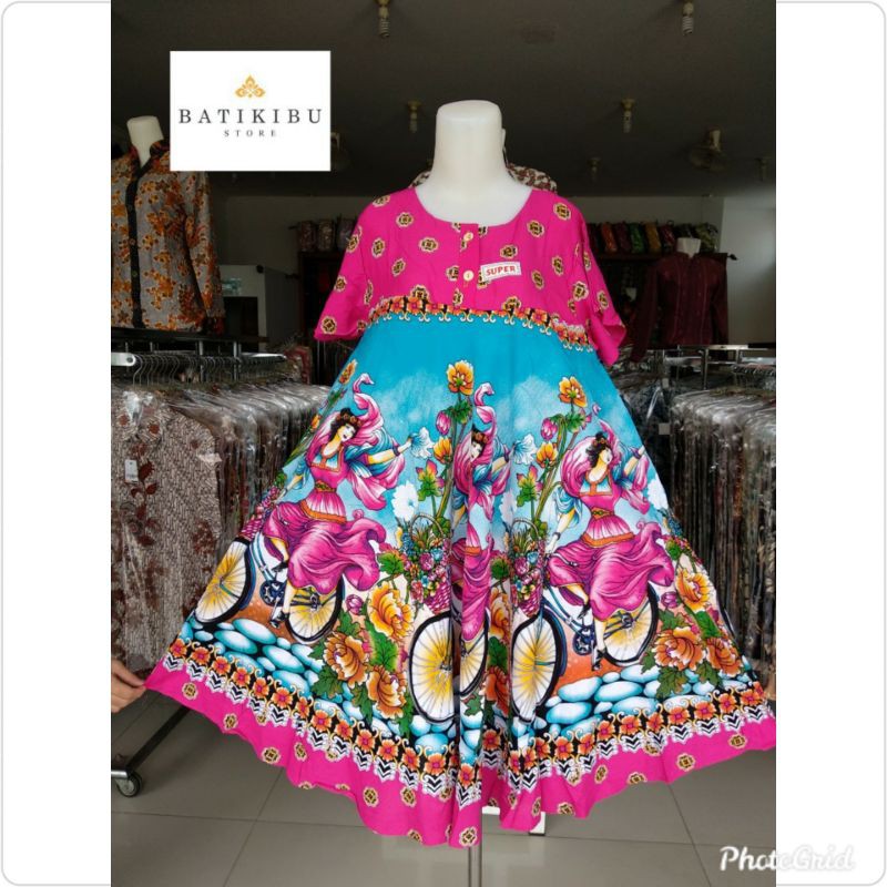 Daster Kencana Ungu Klok Bobok / Mayung Jumbo Label Hijau