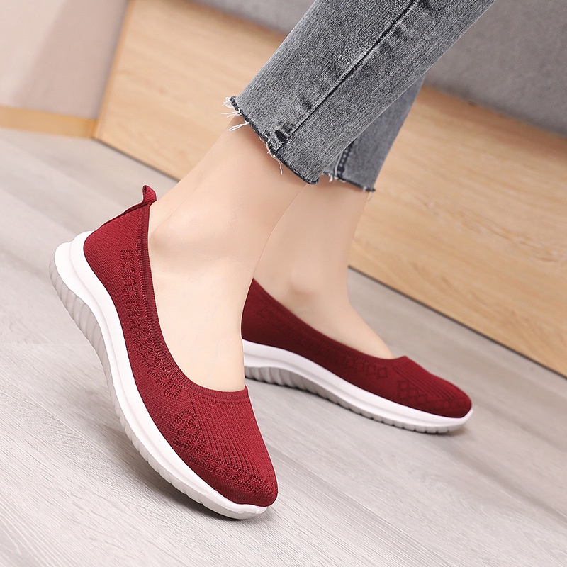 sepatu flat shoes wanita import flat shoes rajut import 107