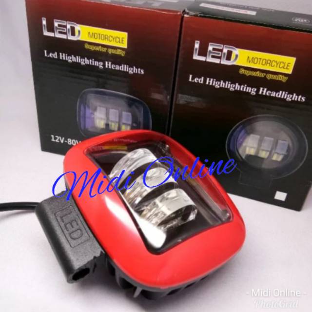 Lampu Tembak Sorot 3 Lensa - Lampu Tembak Cwl 3 Mata - Lampu Tembak Lensa Kotak