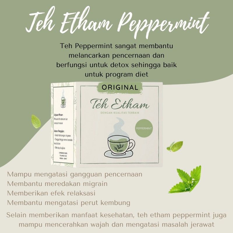 

READY!!! SIAP KIRIM TEH DIET JESTHAM PEPPERMINT