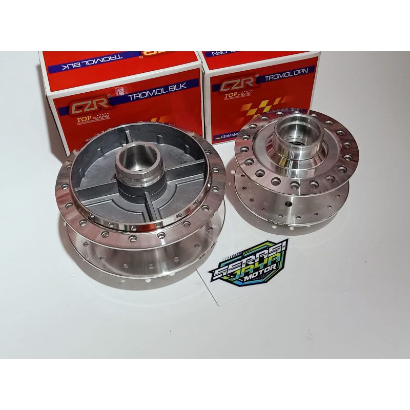 TROMOL SET DEPAN+BELAKANG CROME TEBEL SATRIA FU150 / FU 150