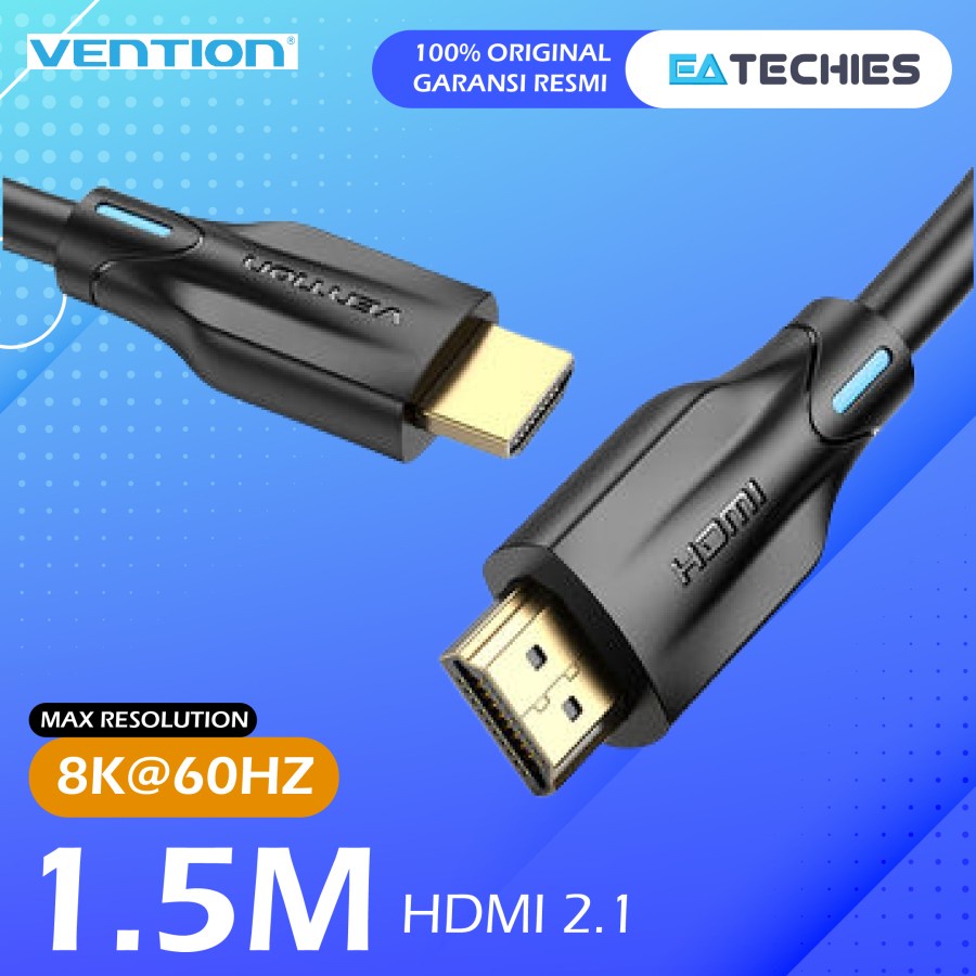 Vention Kabel HDMI 2.1 HIGH SPEED GOLD PLATED PREMIUM 4K@120Hz 8K 60Hz 1M 2M 3M PS4 PS5 PC