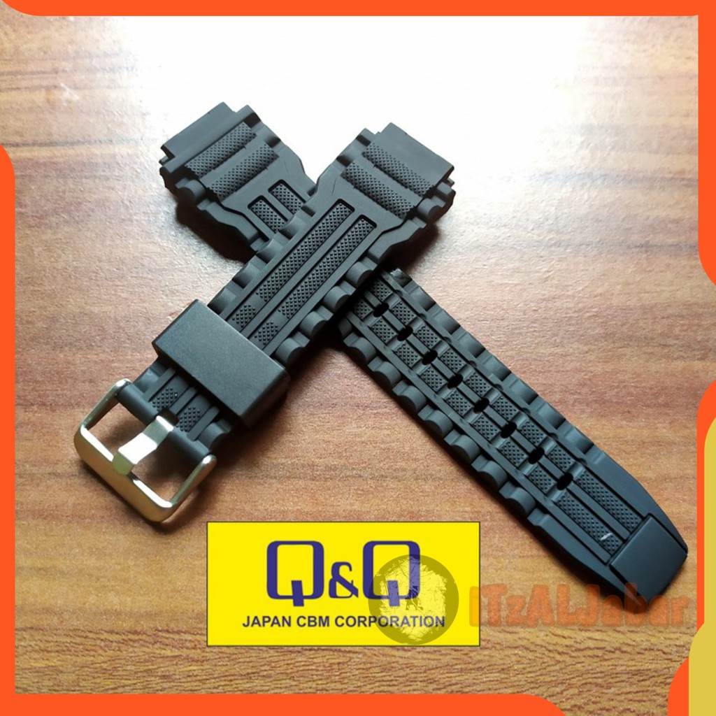 Tali jam tangan Q&amp;Q M148 Rubber strap Tali jam QQ M148