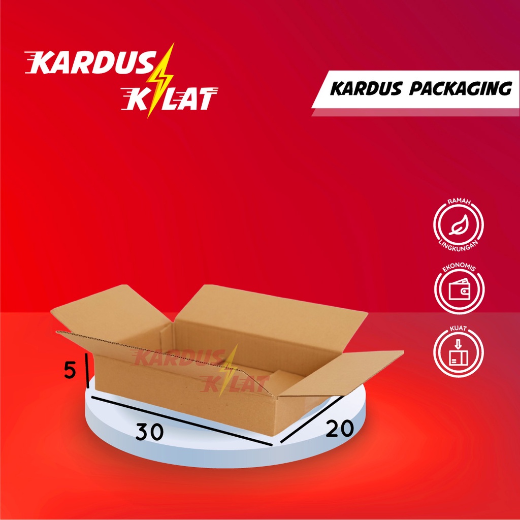 

Kardus Packing 30x20x5 - Kemasan Karton Box Dus Kotak Packaging Polos Murah Baru