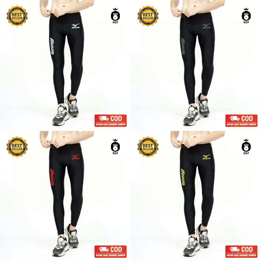 celana legging sport / celana manset panjang pria / legging volly futsal jogging / legging mizuno / 