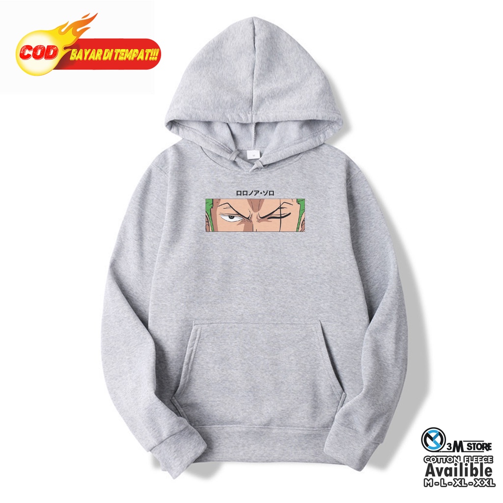 Hoodie Anime One Piece Luffy Zoro Sanji / Hoodie pria / Sweater One Piece / Size M L XL XXL