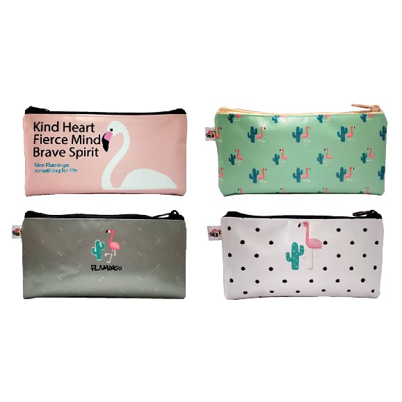 

OTB PENCIL CASE SQUARE SATEEN FLAMINGO