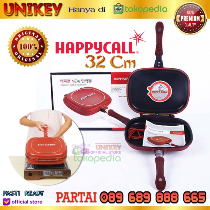Happy Call Dessini 32 Cm Made In Italy Grill Double Sided Pan - Yakiniku Grill _Art