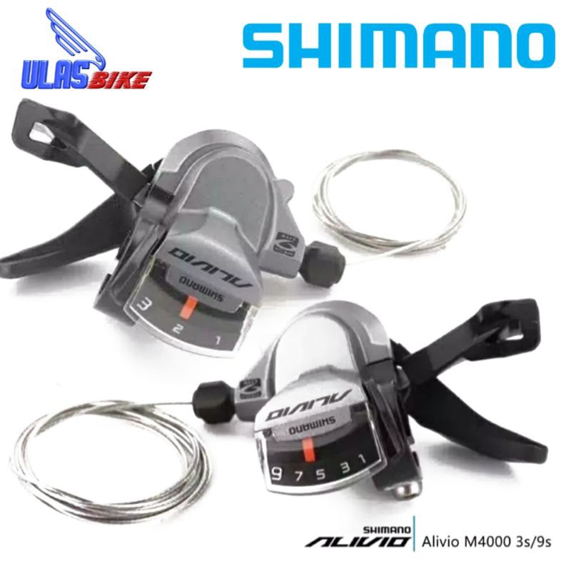 SHIMANO ALIVIO M4000 Shifter 3X9Speed Sepeda MTB Original