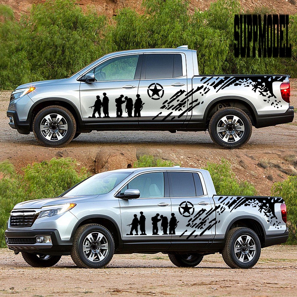 2pcs Stiker Vinyl Anti Gores Motif Tulisan Navara Untuk Body Mobil