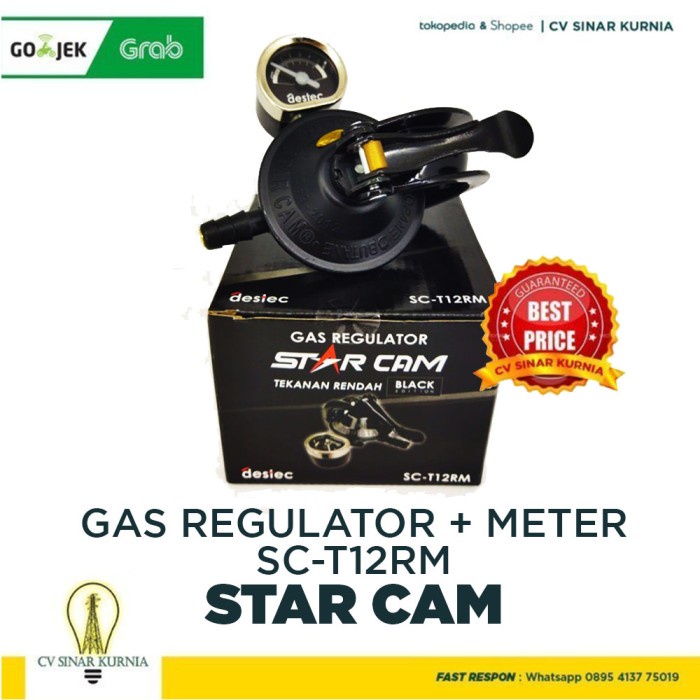 Supreme Regulator Gas Starcam T-12RM ( Pakai Meter ) SNI GROSIR