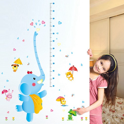 RELIZA WALL STICKER TINGGI BADAN GAJAH GROW UP ELEPHANT SK9111 STIKER DINDING