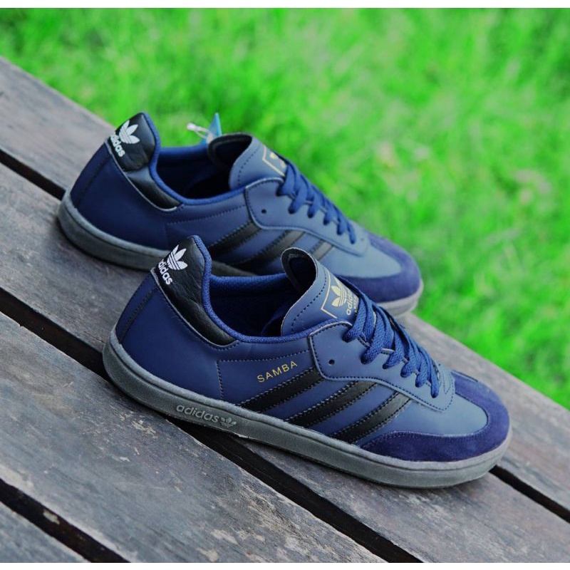 adidas samba biru