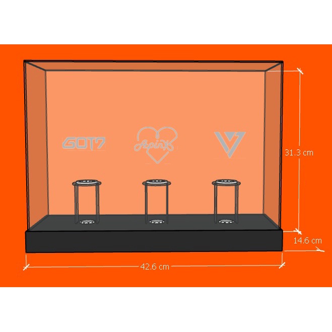 Box Lightstick Got7 / Box Lightstick Apink / Box Lightstick Seventeen / Box Acrylic Custom / Box Akr