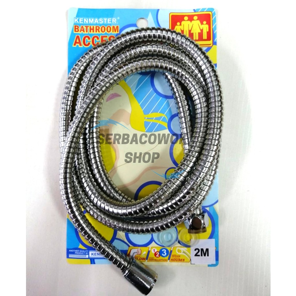 Selang Shower fleksibel Flexible elastis serbaguna 1.5 meter kenmaster Termurah Berkualitas