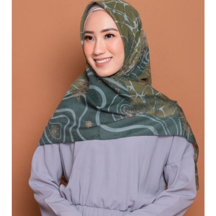 hijab jilbab segi empat motif zm zaskia mecca Maluku dark grey