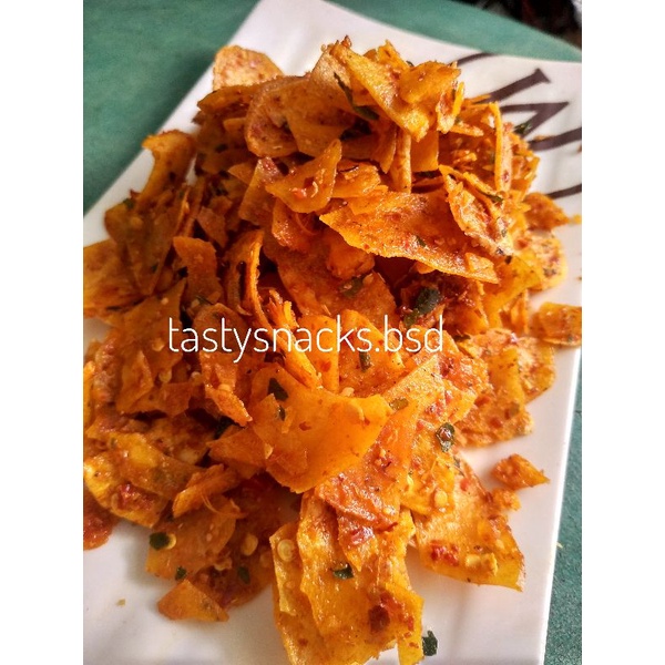 

Kripik Singkong Pedas Daun Jeruk uk. mini