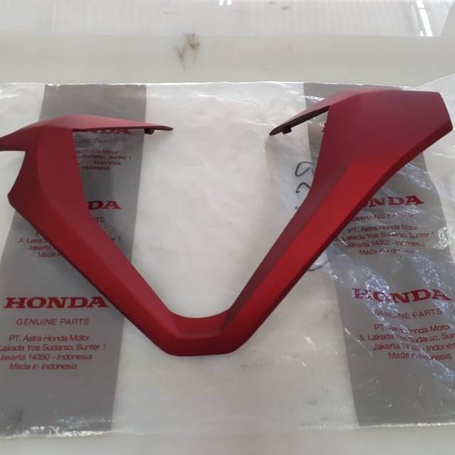 List lis cover batok depan speedometer vario 150 2018 k59j original merah doff dop