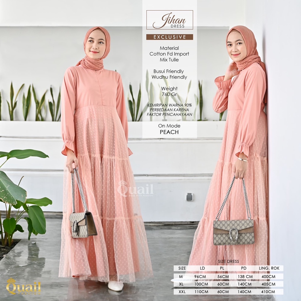 Quail Hijab - JIHAN EXCLUSIVE DRESS ORI QUAIL