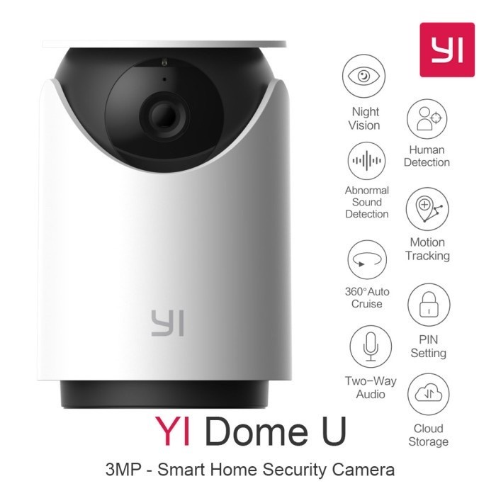 Xiaomi Yi Dome X IP Camera 1080P Full HD Versi Resmi Internasional
