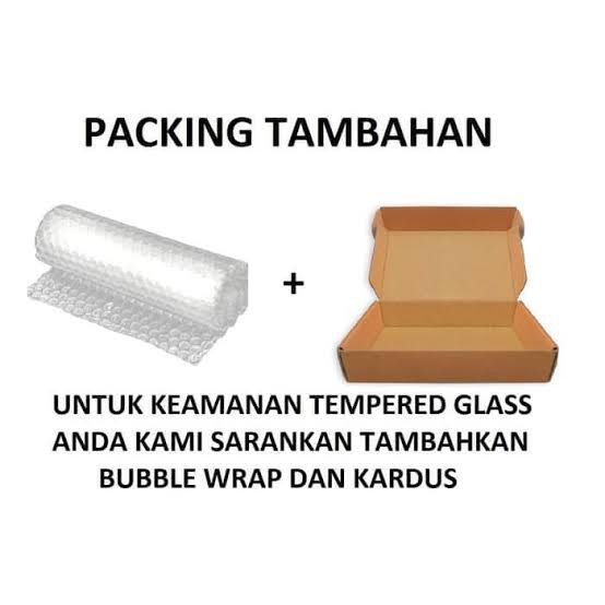 PACKINGAN TAMBAHAN BUBBLE WARP PLUS KARDUS sedia ukuran kecil dan besar + buble warp