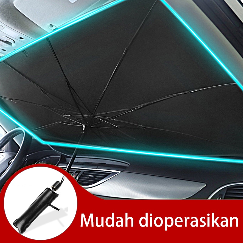 Payung Pelindung Anti Panas Mobil Kaca Depan Umbrella Sunshade