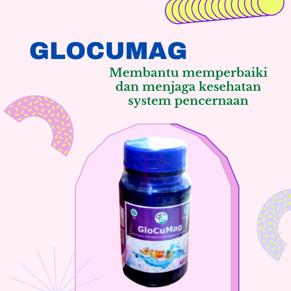 GLOCUMAG ISI 30 KAPSUL - MENGURANGI ASAM LAMBUNG