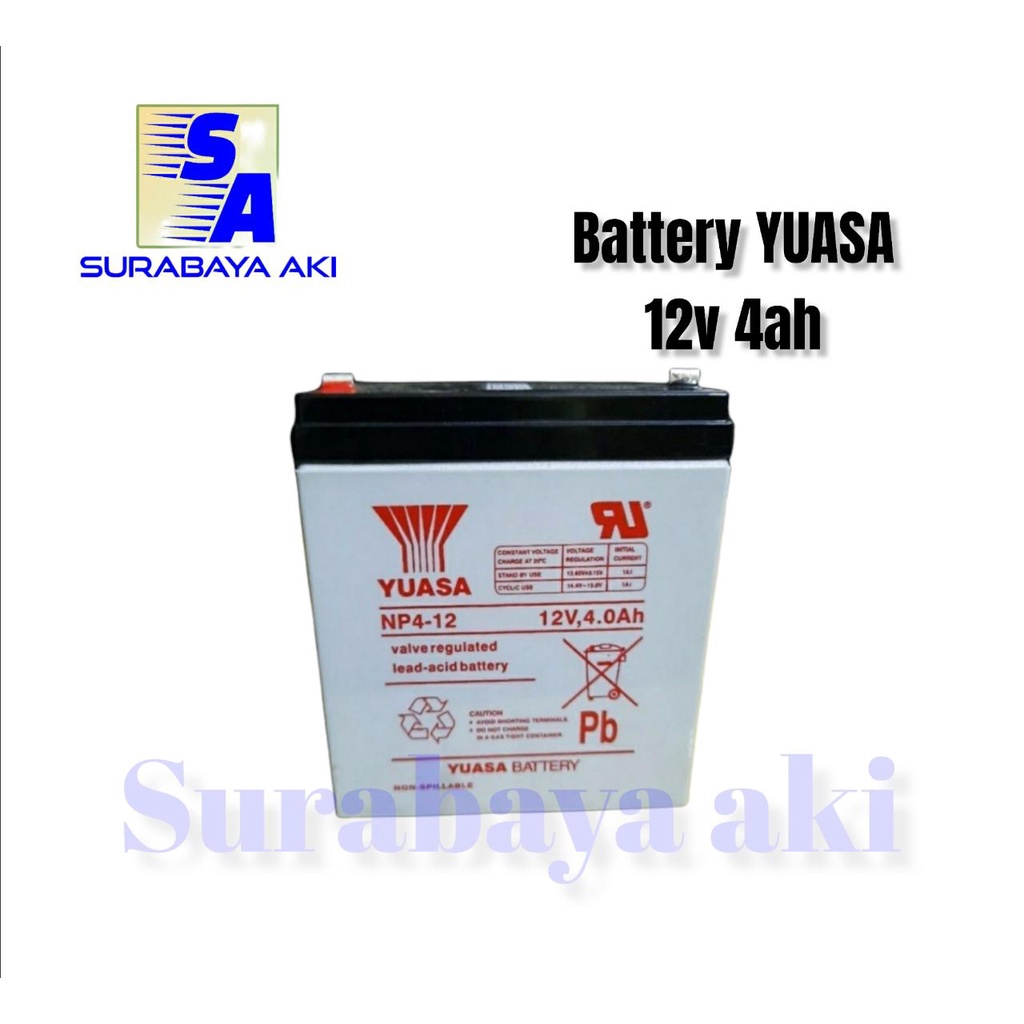 battery aki kering Yuasa 12v4ah