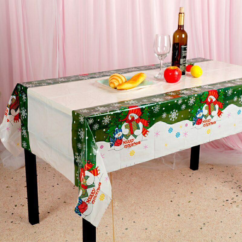 Taplak meja motif natal table cloth santa clouse pohon natal