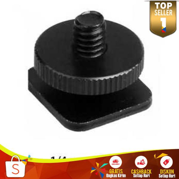 Tripod Screw TW01 Hot Shoe Kamera DSLR Perlengkapan Tripot Holder Alat Pemasang Kamera ke Tripod