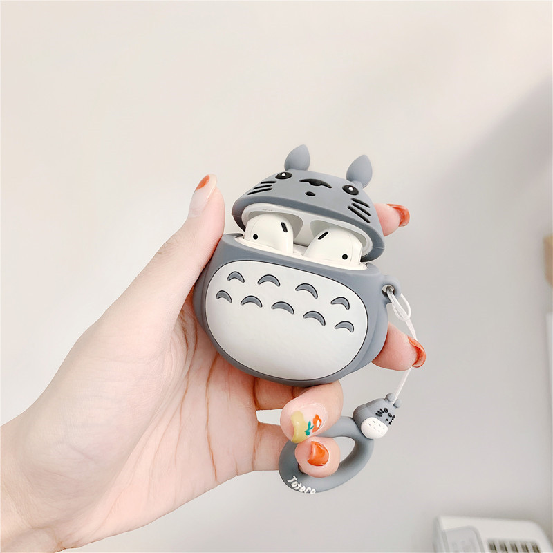 INPODS Soft Case Silikon Desain Kartun Totoro Untuk Apple Airpods 2 1 12 I7 I9 I10 I11 I12