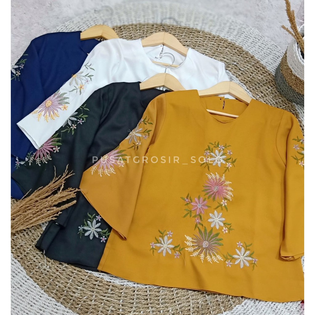 HEILYN BORDIR BLOUSE PUSATGROSIR_SOLO/ BLOUSE BORDIR/ BLOUSE FORMAL SANTAI BAGUS MURAH