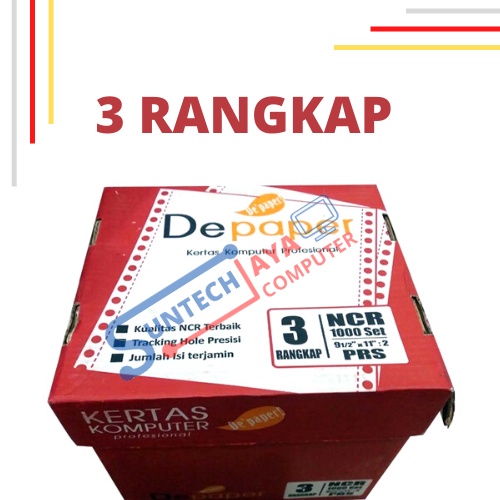 Kertas Continuous Form Depaper 3 ply PRS NCR