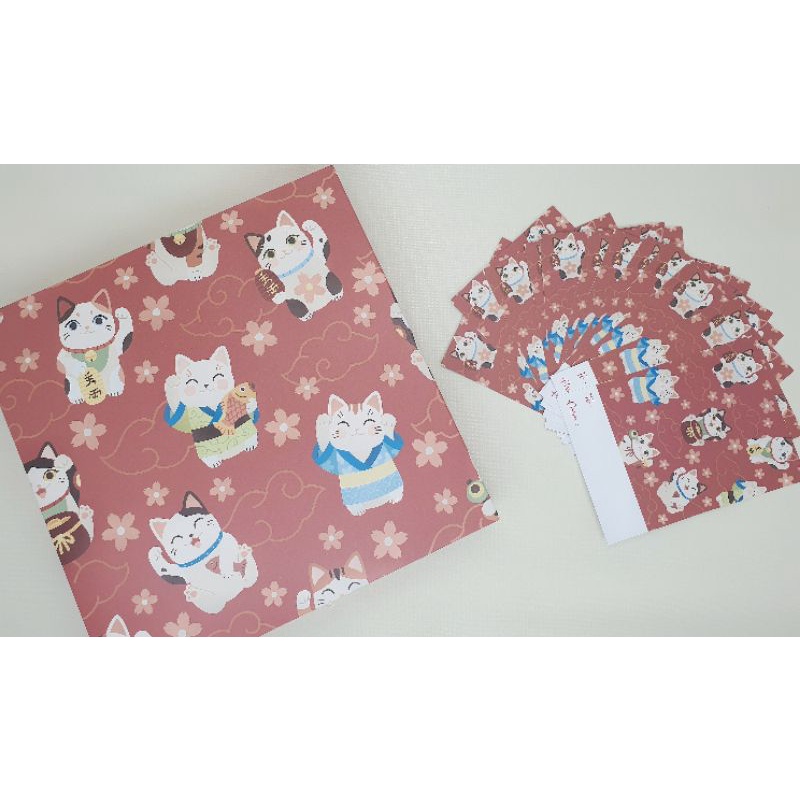 

Dus imlek sekat 9 " Lucky Cat II " + Kartu Ucapan ( 1 pack isi 5 pcs dus & kartu ucapan )