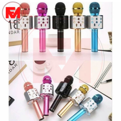 mic bluetooth karaoke speaker ws858 | Mic karaoke | FANCY_MAKASSAR