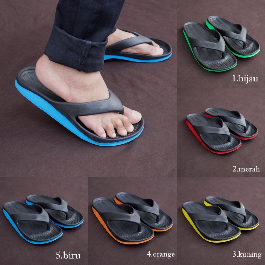 Sendal Murah Duramo Jepit Pria Full Karet Anti Slip Terbaru Sandal Japit Berkualitas