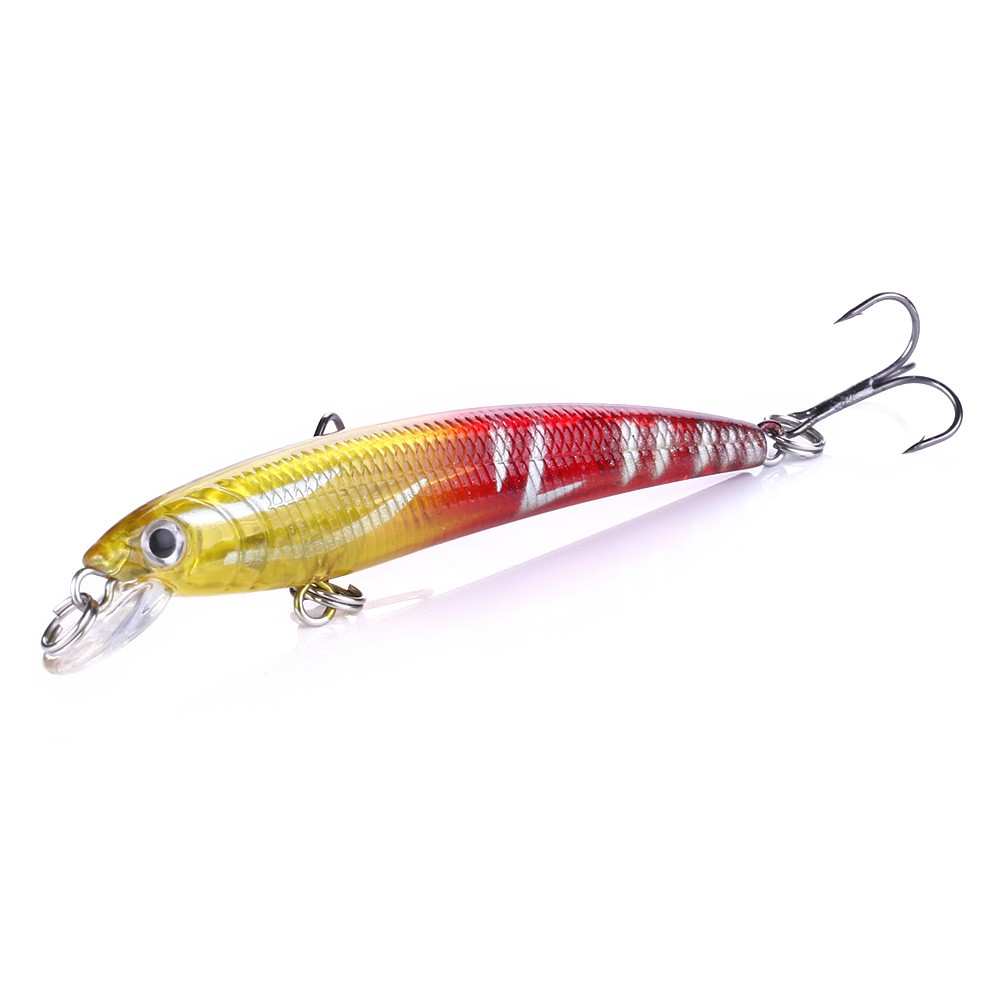 Hengjia 12pcs Umpan Pancing Ikan Minnow 7.5cm / 5.6g