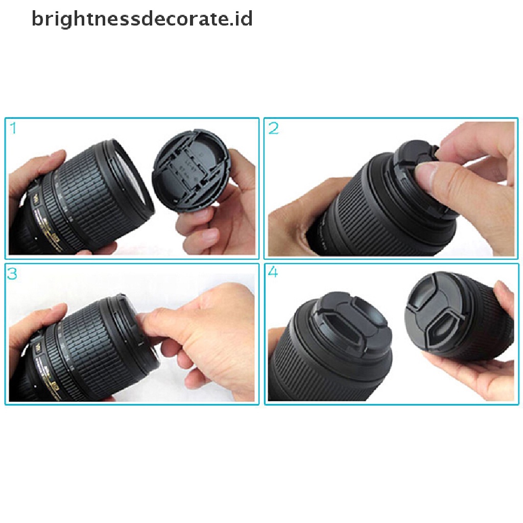 Cover Lensa Kamera Snap-On 40.5,49,52,55,58,62,67,72,77,82mm Untuk Sony Alpha Dslr