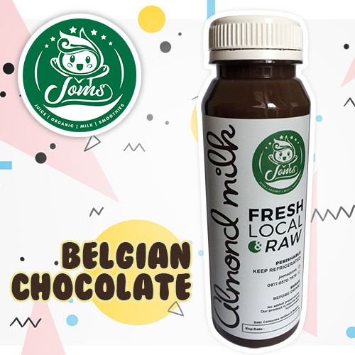

PREMIUM ORGANIC RAW ALMOND MILK / SUSU ALMOND - BELGIAN CHOCOLATE
