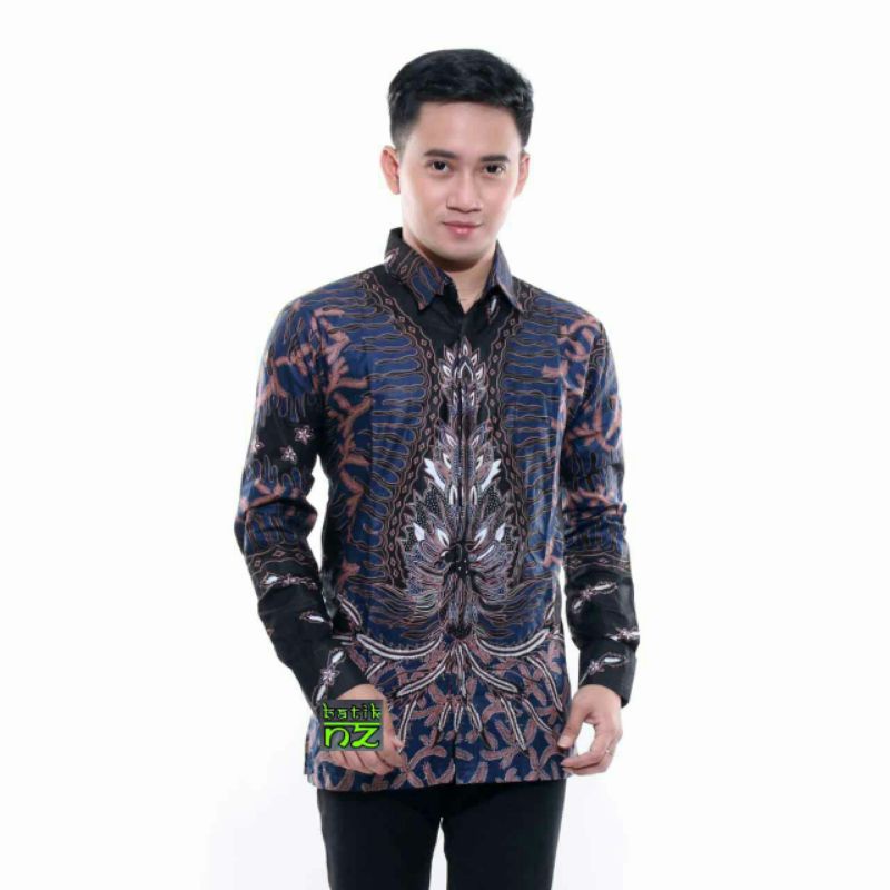 SIZE M L XL XXL KEMEJA BATIK PRIA LENGAN PANJANG MURAH