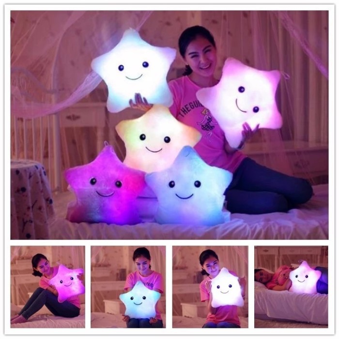 MOMBABY1 Kado Mainan Anak Boneka Bintang Bisa Menyala / Boneka Bintang LED