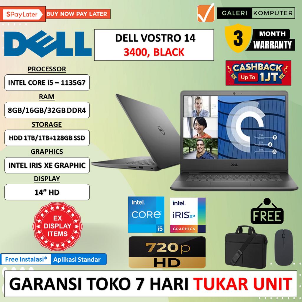 Laptop slim Dell Vostro 14 3400 Intel core i5 1135G7 16GB HDD 1TB + 512GB SSD HD Windows 11 pro