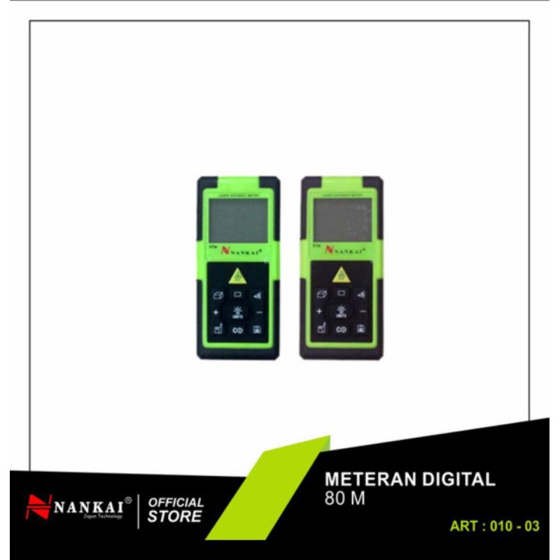 Meteran Digital Laser 80 meter Nankai