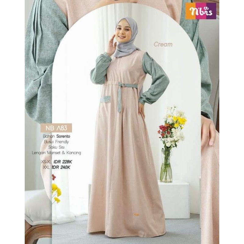 Gamis Nibras NB A83 Cream