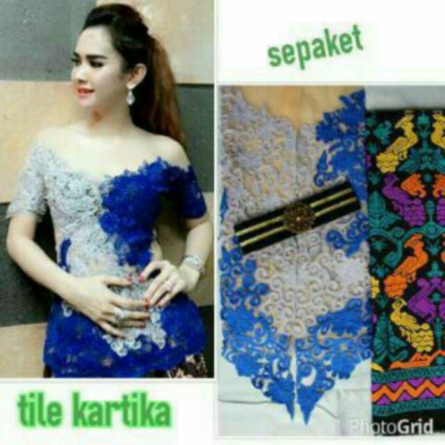 Kebaya Stik Tile Kartika ~ Kualitas Super ~ bahan kebaya ~ Bisa Lgsg dijahitkan sesuai ukuran