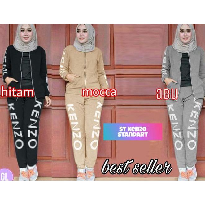 62241 kenzo set/stelan olahraga muslim/baju olahraga muslim/baju murah /Fashion Muslim Wanita