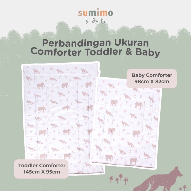 Sumimo TODDLER COMFERTER / Bed Cover Aja Baby Kids / Alas Tidur Bayi Anak