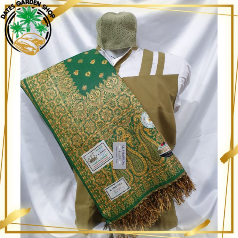 SORBAN KASHMIRI ASLI FULL TENUN SULAM SONGKET METALLIC BY ALSHAFEDA/SURBAN KASHMIRI/RIDA KASHMIRI/RI