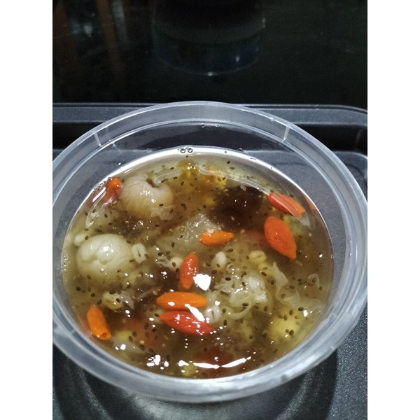 Peach Gum Dessert Komplit Per Cup 400 ml Surabaya / Collagen Dessert Cup Siap Makan